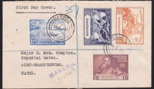 BASUTOLAND 1949 UPU set on registered FDC ex Maseru........................B3590