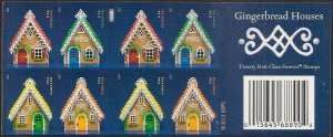 US 4820d Gingerbread Houses imperf NDC booklet 20 MNH 2013