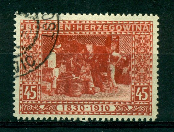 Bosnia & Herzegovina 1910 #57 U SCV(2020)=$7.50