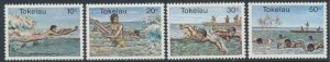 Tokelau Islands  SC# 73-76  MNH  Surfing Swimming  see details & scans    