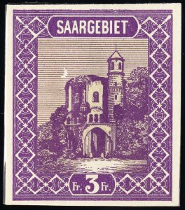 Saar Stamps # 115 MNH VF Trial Color Proof