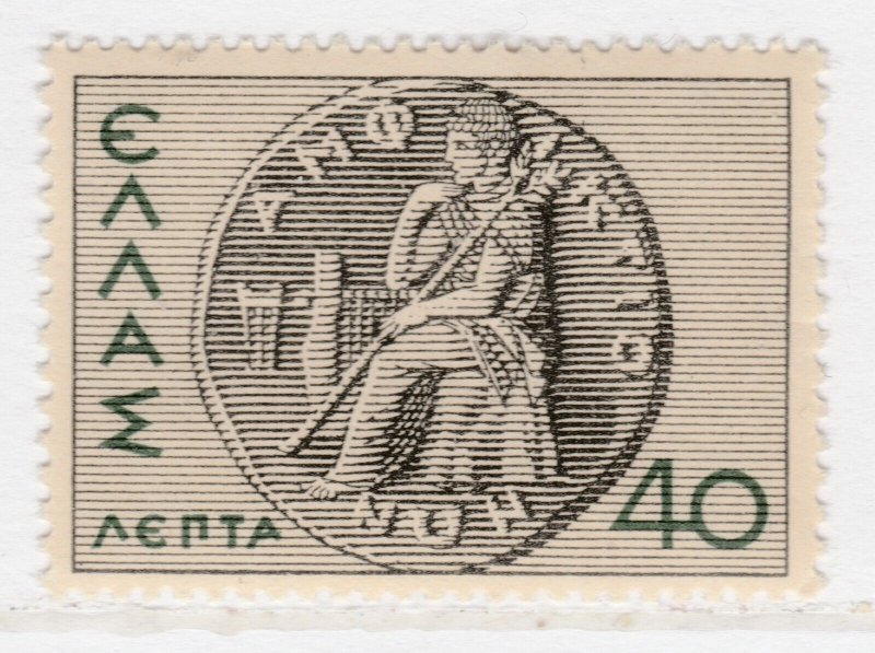 1937 GREECE Amphictyonic Coin Greek Silver Stater of Delphi 40L MNH** Stamp X718-
