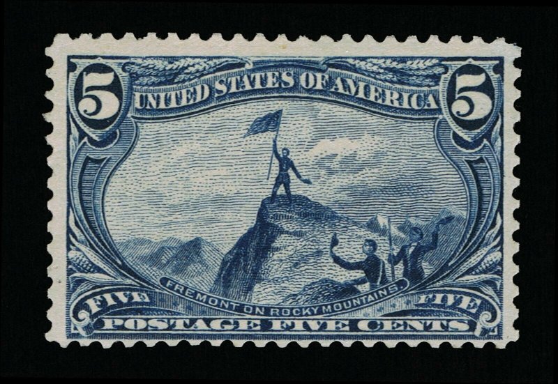 AFFORDABLE GENUINE SCOTT #288 FINE MINT OG NH 1898 5¢ TRANS-MISS EXPO  #11611