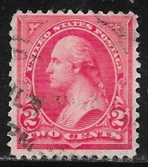 USA 251: 2c Washington, Triangle B, used, F