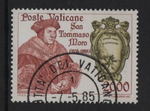 Vatican City  #757 cancelled  1985  St.  Thoma More  2000 l