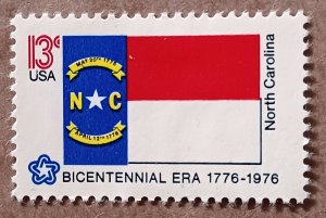 United States #1644 13c North Carolina State Flag MNG (1976)