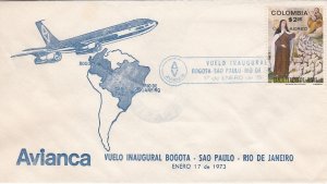 Colombia # C568, St. Teresa, Avianca First Flight Cover