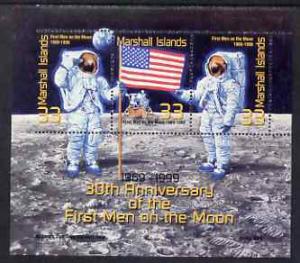 Marshall Islands 1999 30th Anniversary of Moon Landing pe...