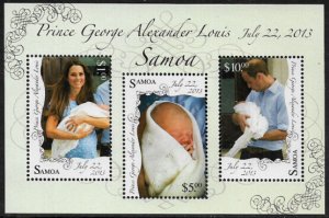 Samoa #1159 MNH S/Sheet - Birth of Prince George