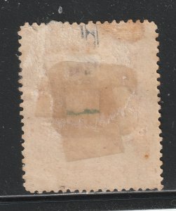 Labuan a MH 1902 $1 with flaw (line through B)