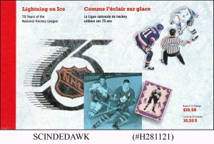 CANADA - 1992 LIGHTNING ON ICE - 75yrs OF NATIONAL HOCKEY LEAGUE STAMP BOOKLET M