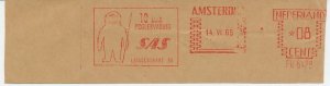 Meter cut Netherlands 1965 Eskimo - Inuit - SAS - Scandinavian Airlines 