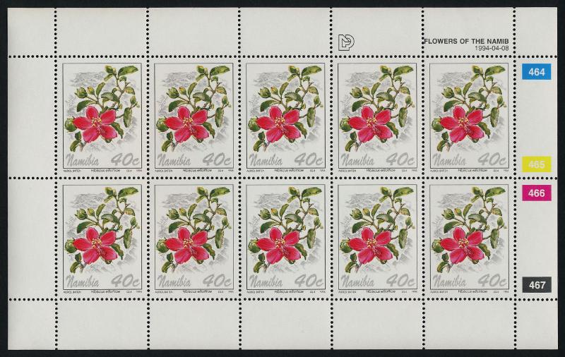 Namibia 762-5 Sheets MNH Flowers