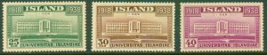 ICELAND 209-11 MNH RL 4153 CV $37.50 BIN $15.00