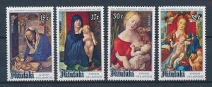 [116520] Aitutaki 1978 Christmas Art paintings  MNH