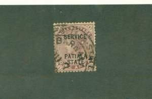 PATIALA INDIAN STATE Φ9 USED BIN $1.50
