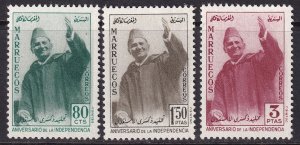 Morocco 1957 Sc 9-11 Northern Zone set MNH**