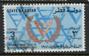 Qatar 1981 Intl. Year of the Disabled 3r FU