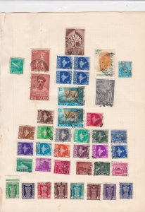 india stamps on album page ref r9414