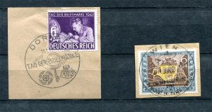 Germany 1941/2  2 stamps on the piece Special cancel Used 12563