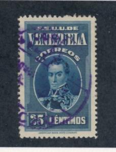 Venezuela 1938  Scott 332 used - 25c,  Simon Bolivar