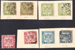 BADEN 26-28 SPECIALIST COLLECTION LOT CANCELS UNUSED $100