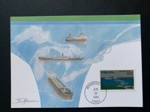 US Scott 2091 Fleetwood Maximum Card St. Lawrence Seaway