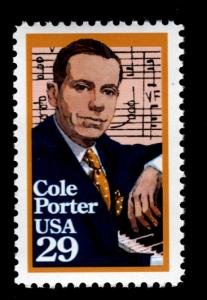 U.S.#2550 Cole Porter 29c Single, MNH.