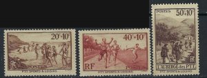 France B60-62 MH 1937 set (ak3427)