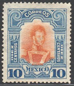 MEXICO 315, 10cs INDEPENDENCE CENTENNIAL 1910 COMMEM. UNUSED, NG. F-VF.