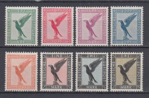 Germany Deutsches Reich 1926 Full Set Flugpost Mi.378-384 MVLH .Some stamps MNH