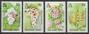 Ascension Scott 381-384 MVLH Flowers Set of 1985