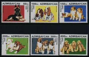 Azerbaijan 584-9 MNH Dogs