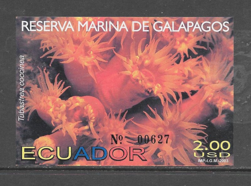 ECUADOR #1373 MARINE LIFE S/S  MNH