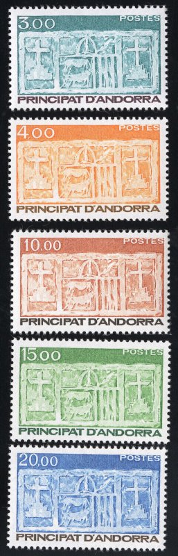 Andorra Stamps # 329-335 MLH VF Scott Value $21.00