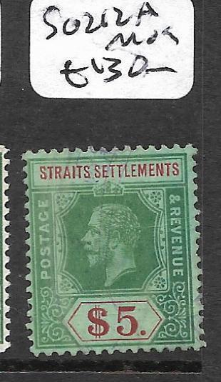 MALAYA STRAITS SETTLEMENTS (P0211B) KGV $5.00  SG212A  MOG 