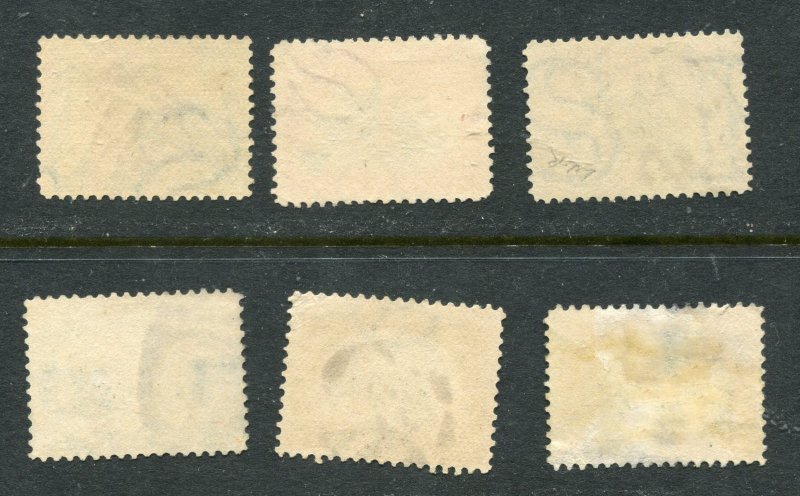 1901 PAN AMERICAN ISSUES 1c to 10c Scott #294-299 ⭐⭐⭐⭐⭐⭐