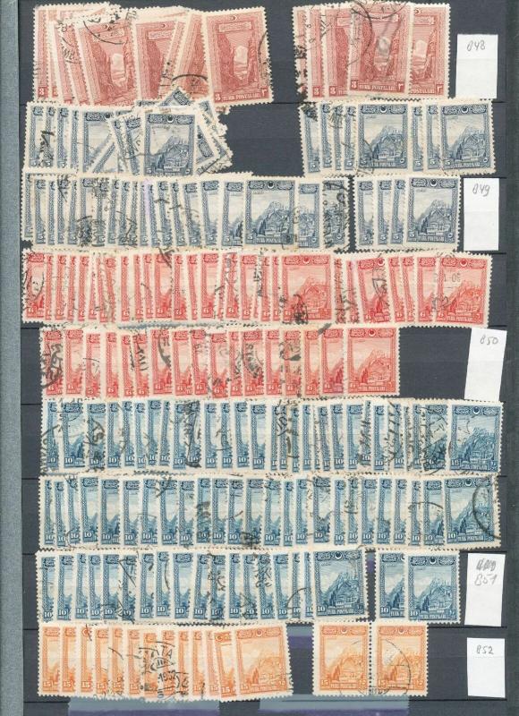 TURKEY 1920s M&U Mixture Appx 350+ Items (Au13180