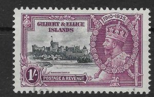 GILBERT & ELLICE IS. SG39 1935 SILVER JUBILEE 1/= USED