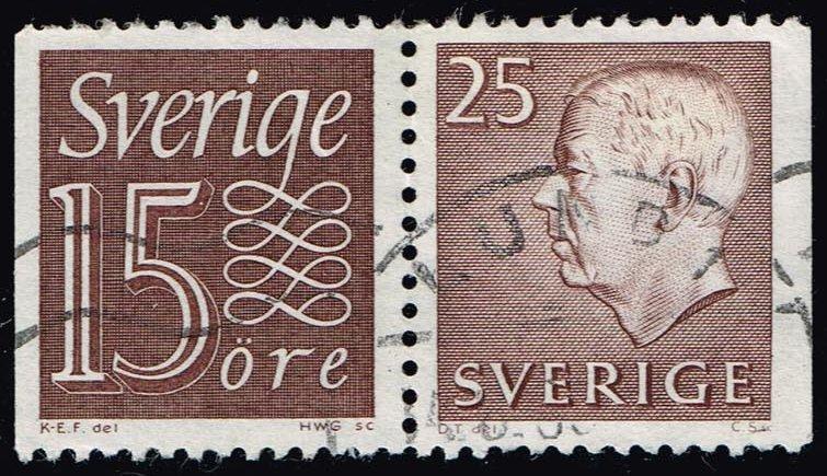 Sweden #583;667 Pair from Combo Booklet; Used (1.05)