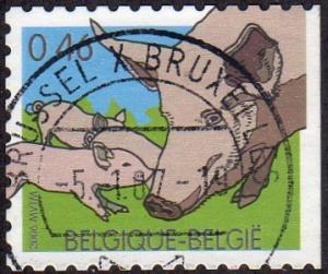 Belgium 2132d - Used - 46c Sow / Piglets (2006) (cv $0.90)