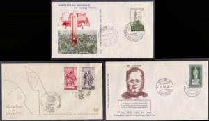 ITALY - SELECTED FIRST DAY COVER - 3nos