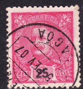 Portugal sc#117 1899 25r King Carlos used