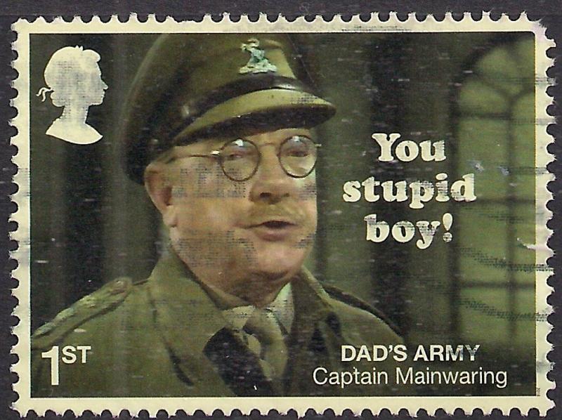 GB 2018 QE2 1st Class Dads Army used stamp - L1119