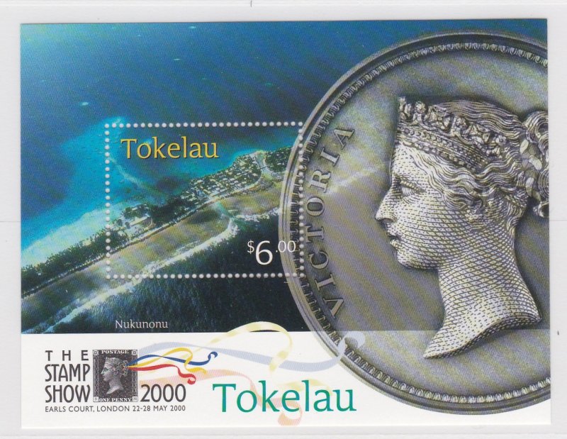 Tokelau # 283, Stamp Show 2000 Souvenir Sheet, NH, 1/2 Cat