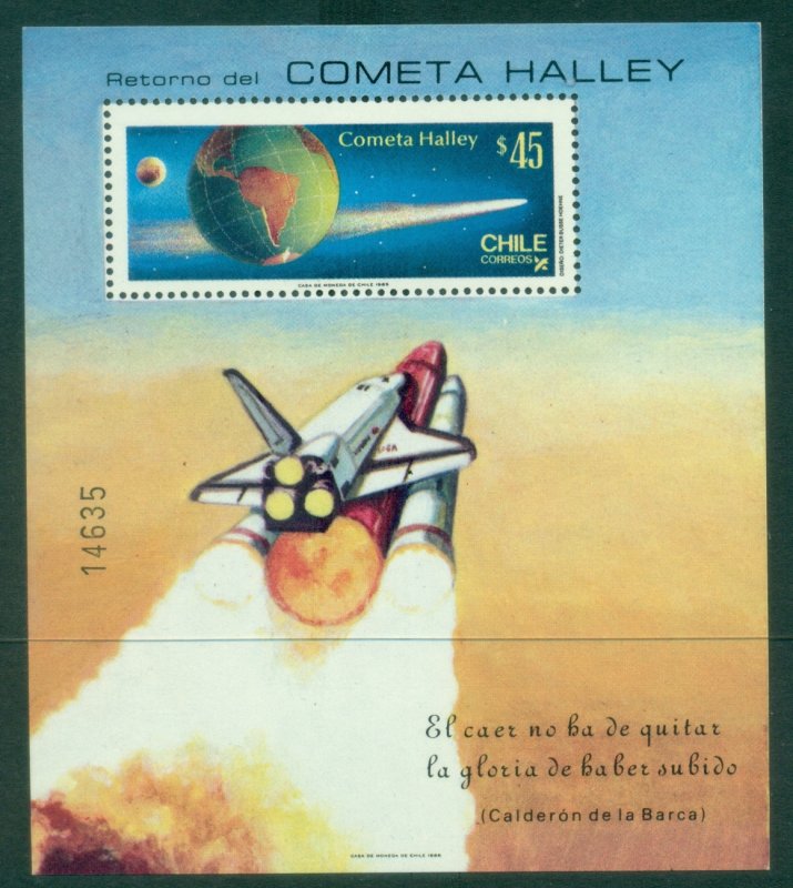 Chile 1985 Appearance of Halley's Comet MS MUH