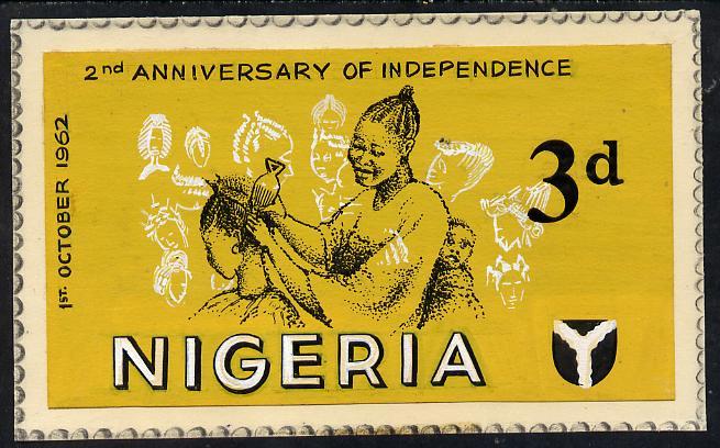 Nigeria 1962 Second Anniversary of Independence - origina...