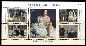 Sweden 1981 Sc#1386 SWEDISH FILMS Cries and Whispers by Igmar Bergman S/S MNH