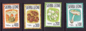 Sierra Leone-Sc#1618//1625-unused NH 1/2 set-Mushrooms-Fungi-1993-