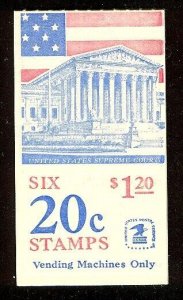 US BK139 MNH 1982 $1.20 Booklet Flag over Supreme Court Plate #1 @Face
